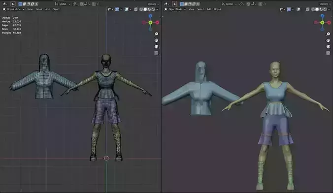 3d clothes with good topology fashion 3D model