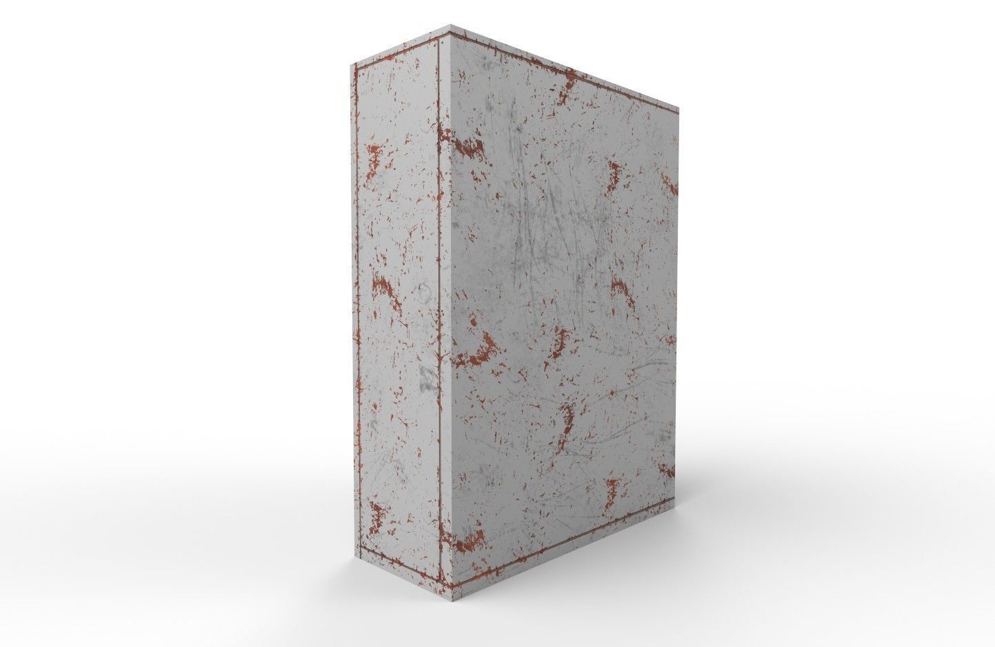 Electrical Control Box m2 Low-poly 3D model_3