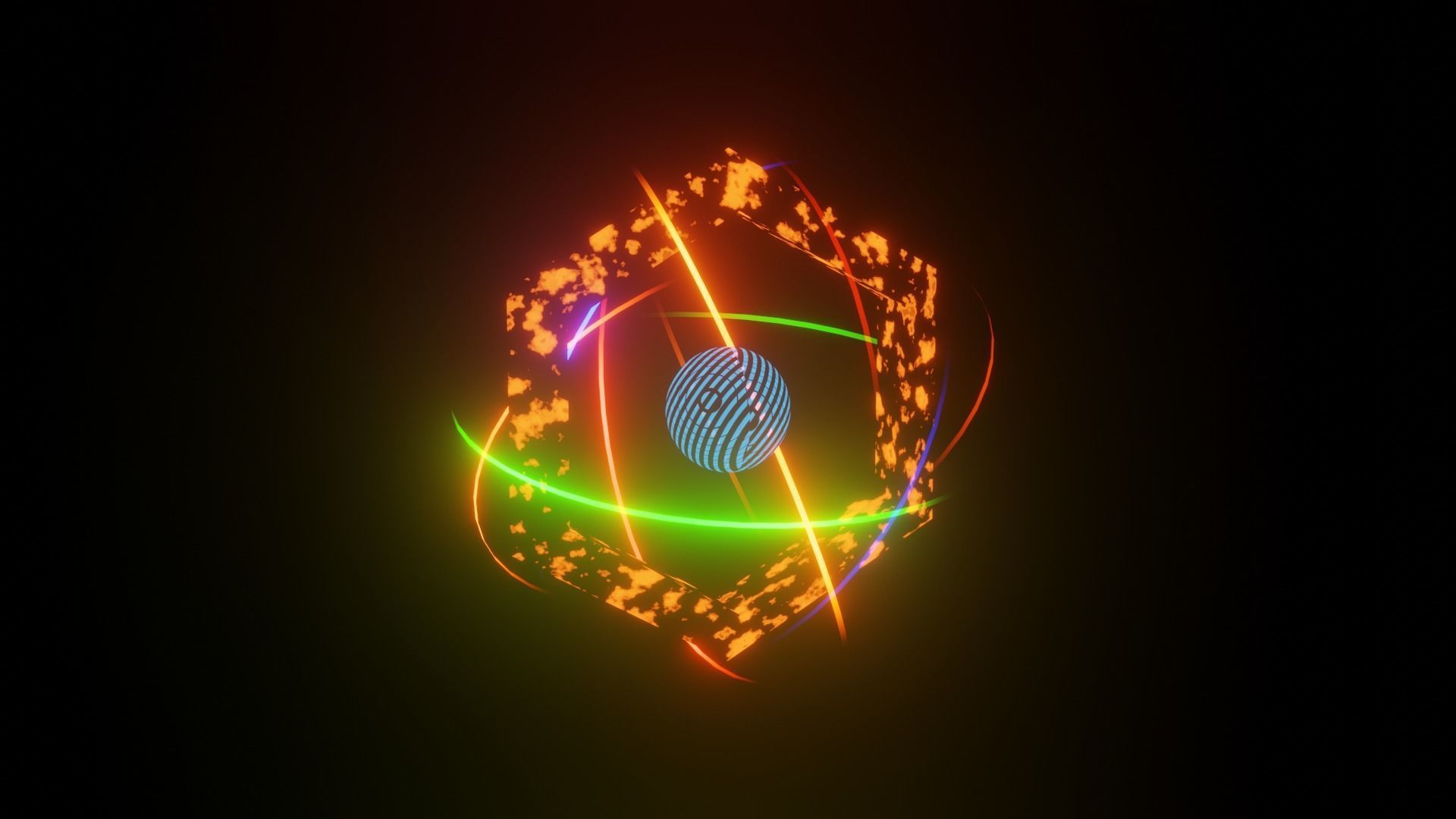 Trail light animation with some 3d model 3D model_3