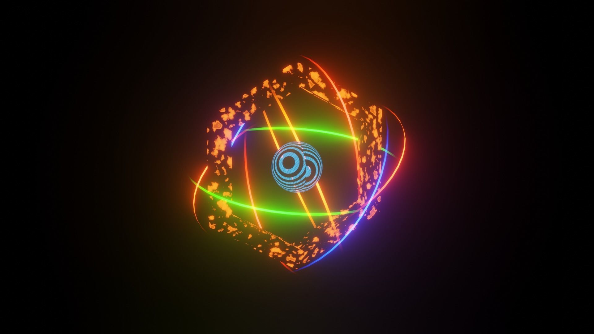 Trail light animation with some 3d model 3D model_1