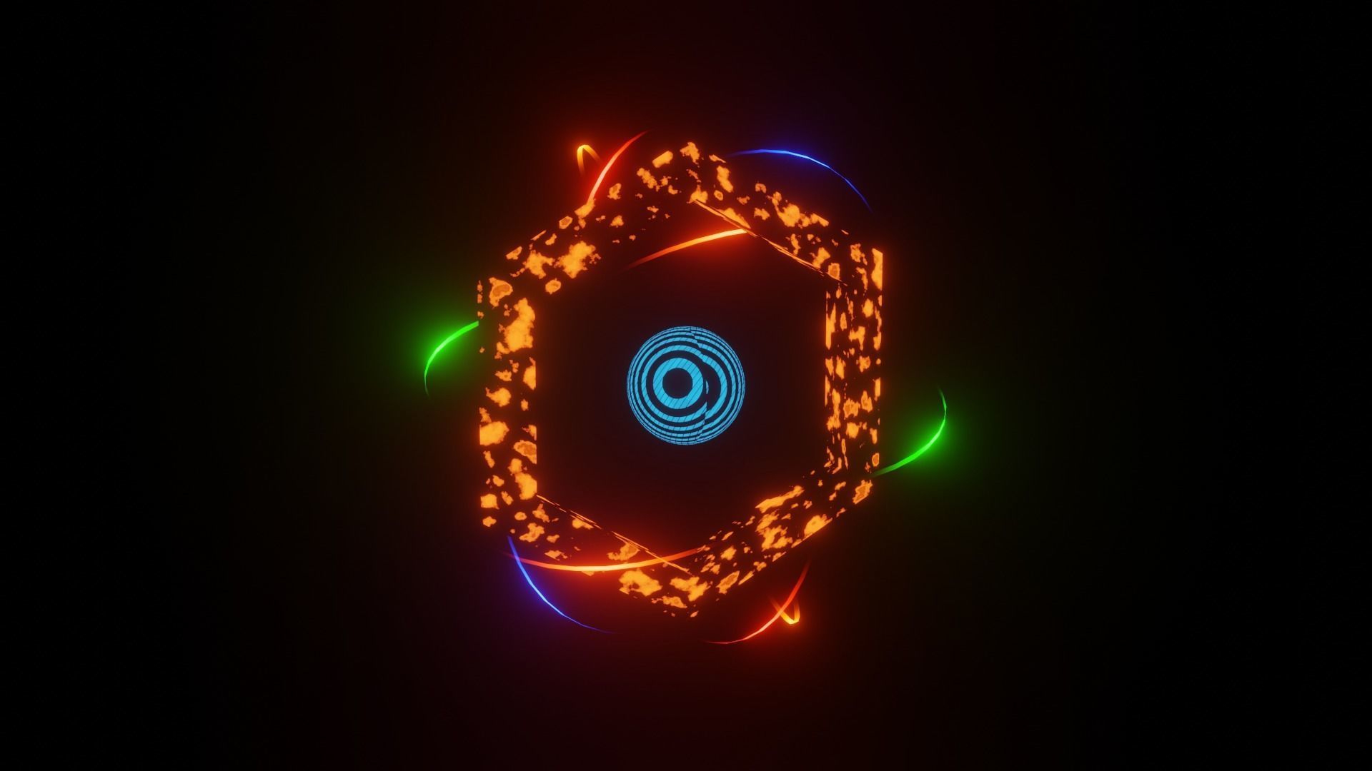 Trail light animation with some 3d model 3D model_2