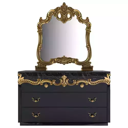 Chest of drawers with mirror 2