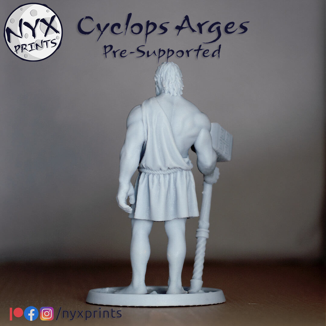 Cyclops Arges 3D Printable Mythological Sculpture  3D print model_10