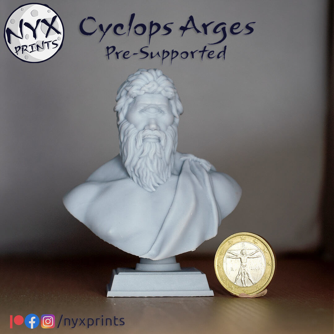Cyclops Arges 3D Printable Mythological Sculpture  3D print model_12