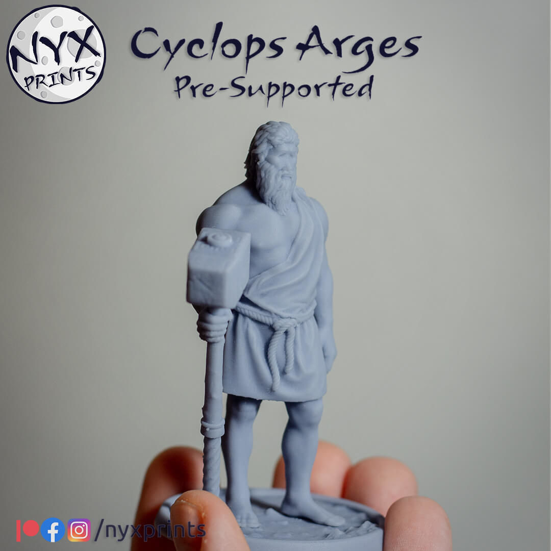 Cyclops Arges 3D Printable Mythological Sculpture  3D print model_14