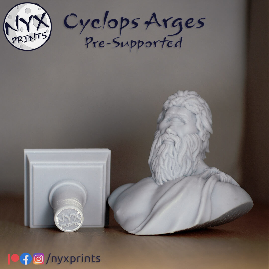 Cyclops Arges 3D Printable Mythological Sculpture  3D print model_11