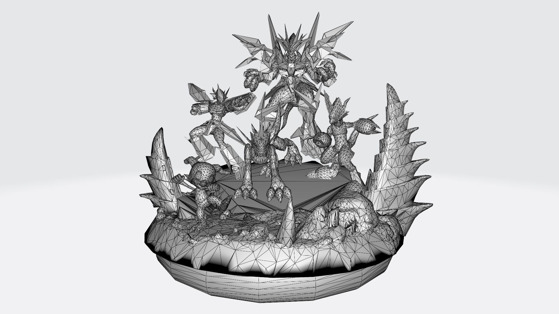 All V MON 3D print model_4