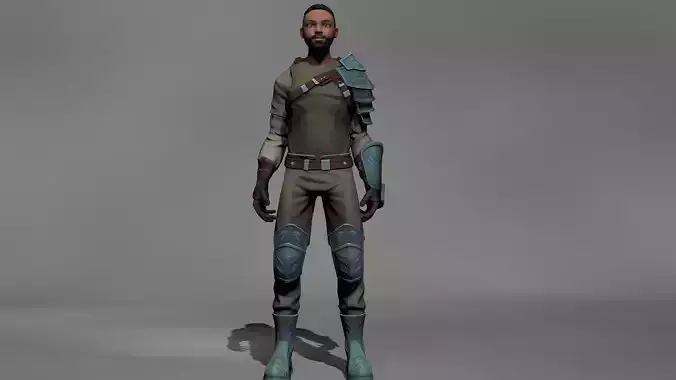 3d character cartoon models low and high poly