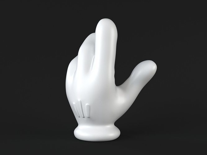 Mickey Hand handshake 1 3D print model
