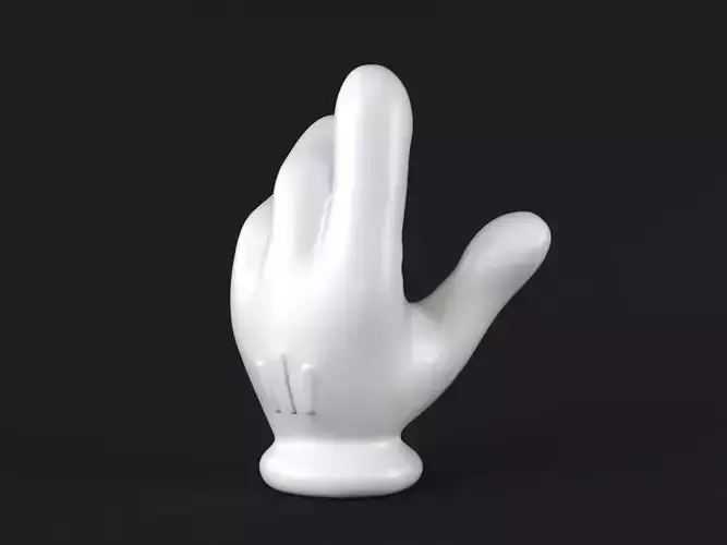 Mickey Hand handshake 1 3D print model