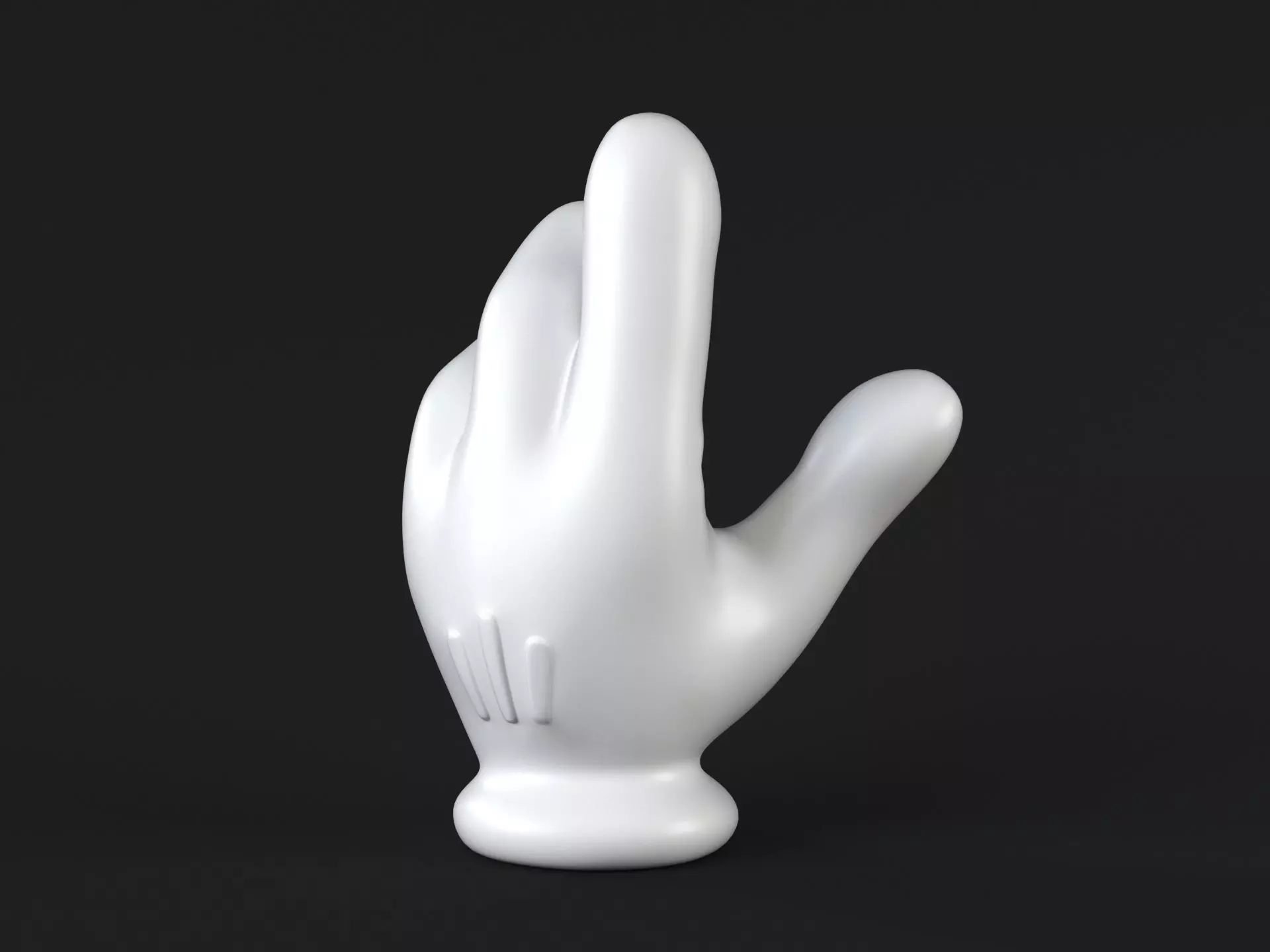 Mickey Hand handshake 1 3D print model_0
