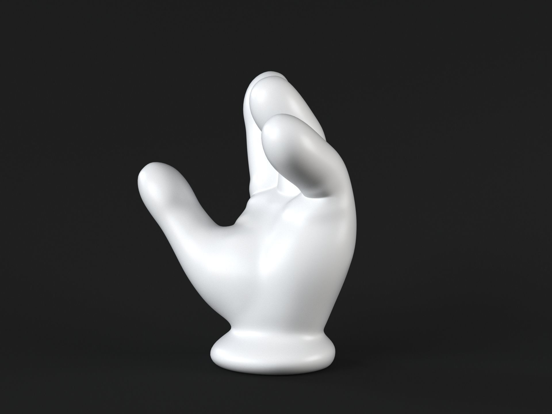 Mickey Hand handshake 1 3D print model_6