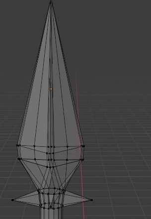Spear missile with tip Free low-poly 3D model_3