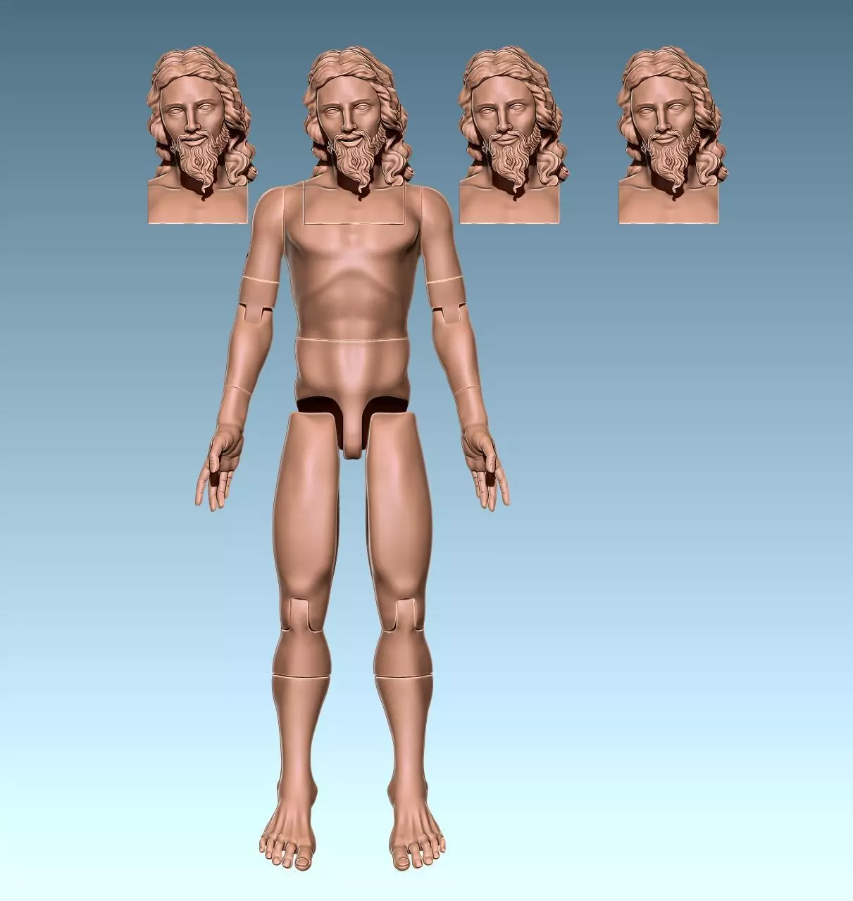 Articulated Christ - Cristo Articulado CNC 3D print model