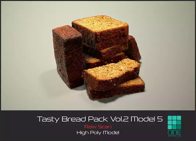 Tasty Bread Pack Vol 2 Model 5 3D model