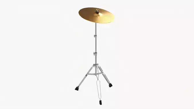 Cymbal with stand 3D model