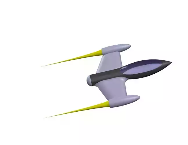 space craft 3D print model