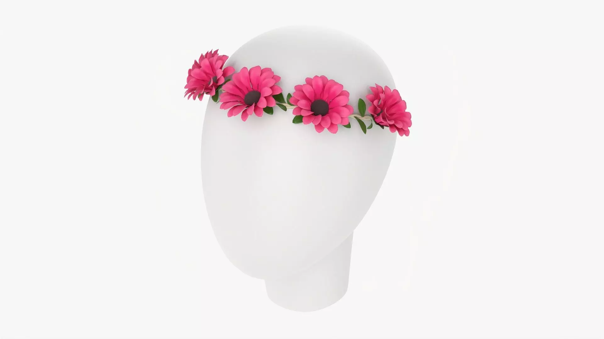 Flower female wreath 3D model