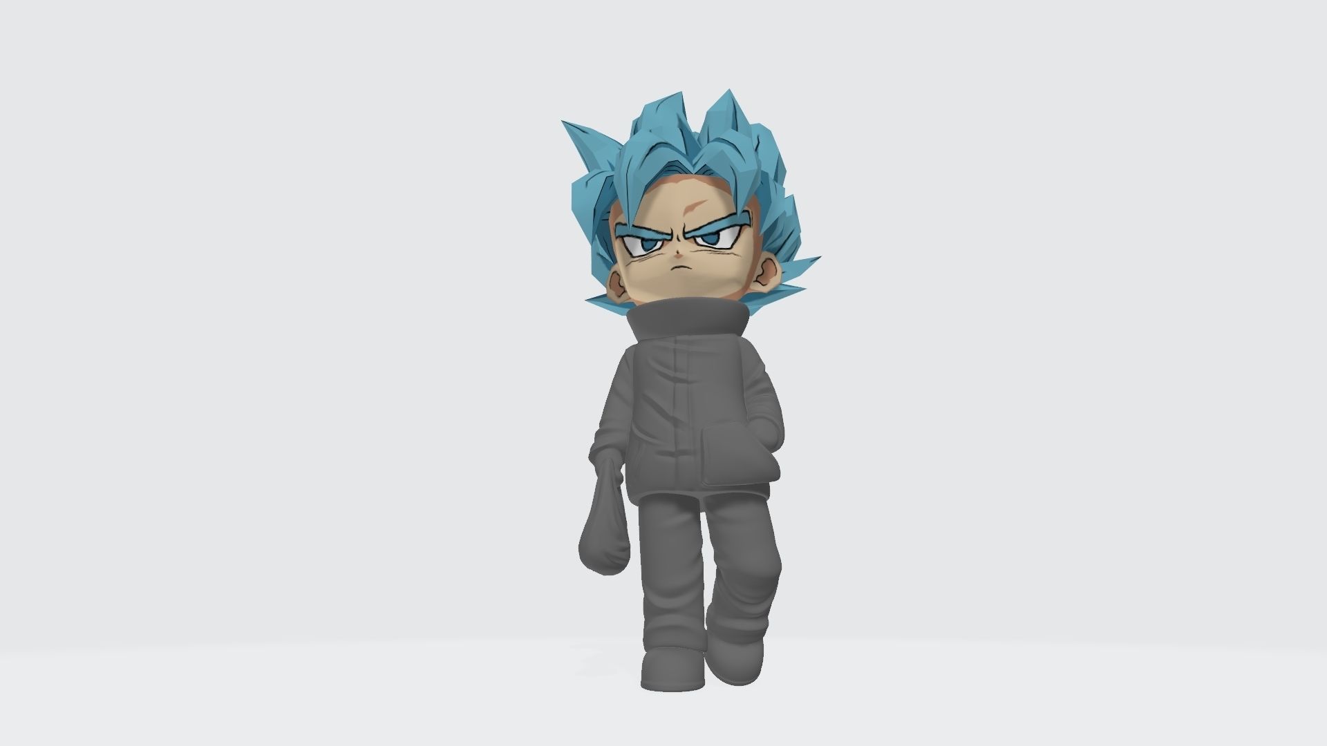 Goku SD 3D print model_2