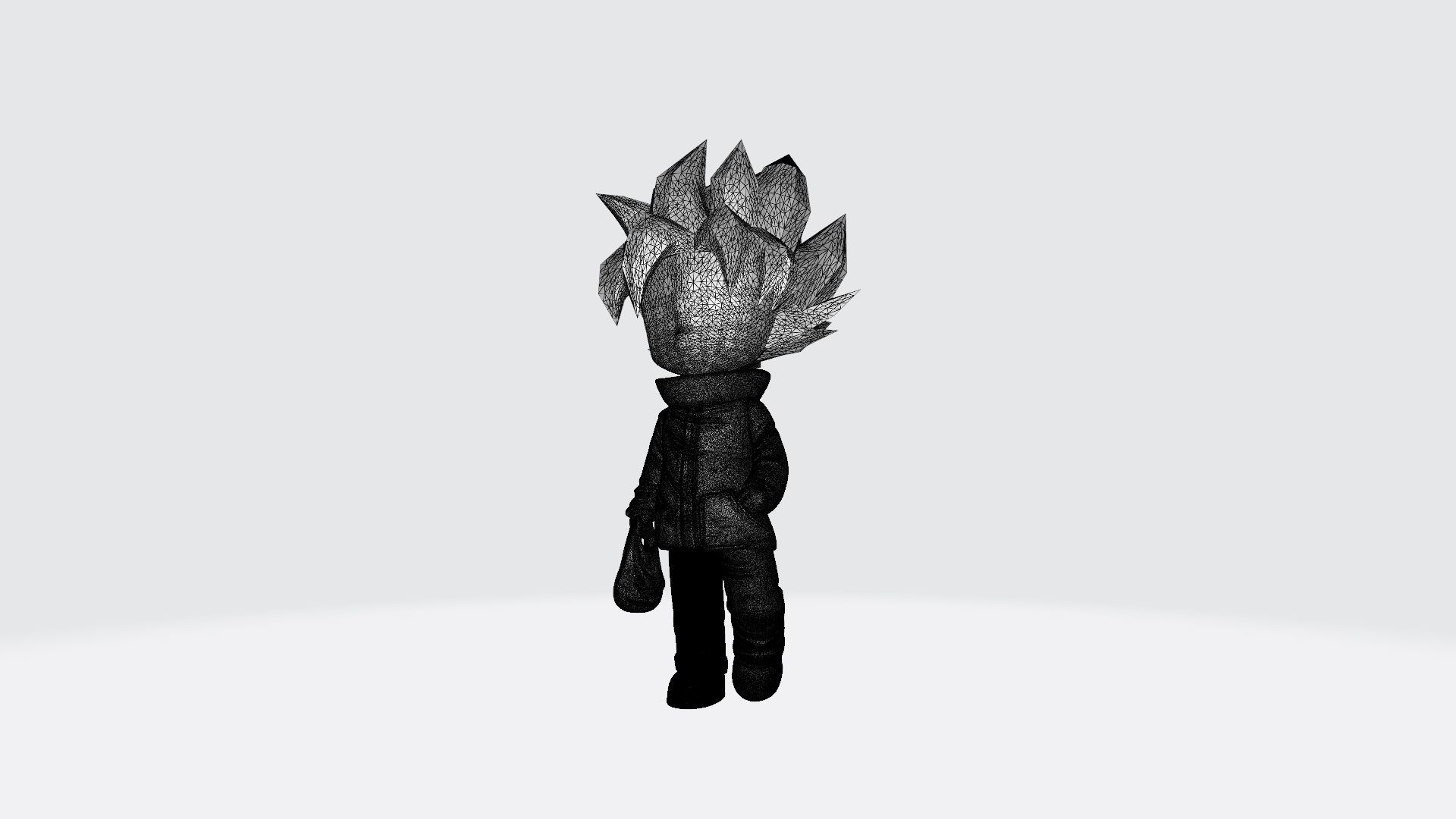 Goku SD 3D print model_5