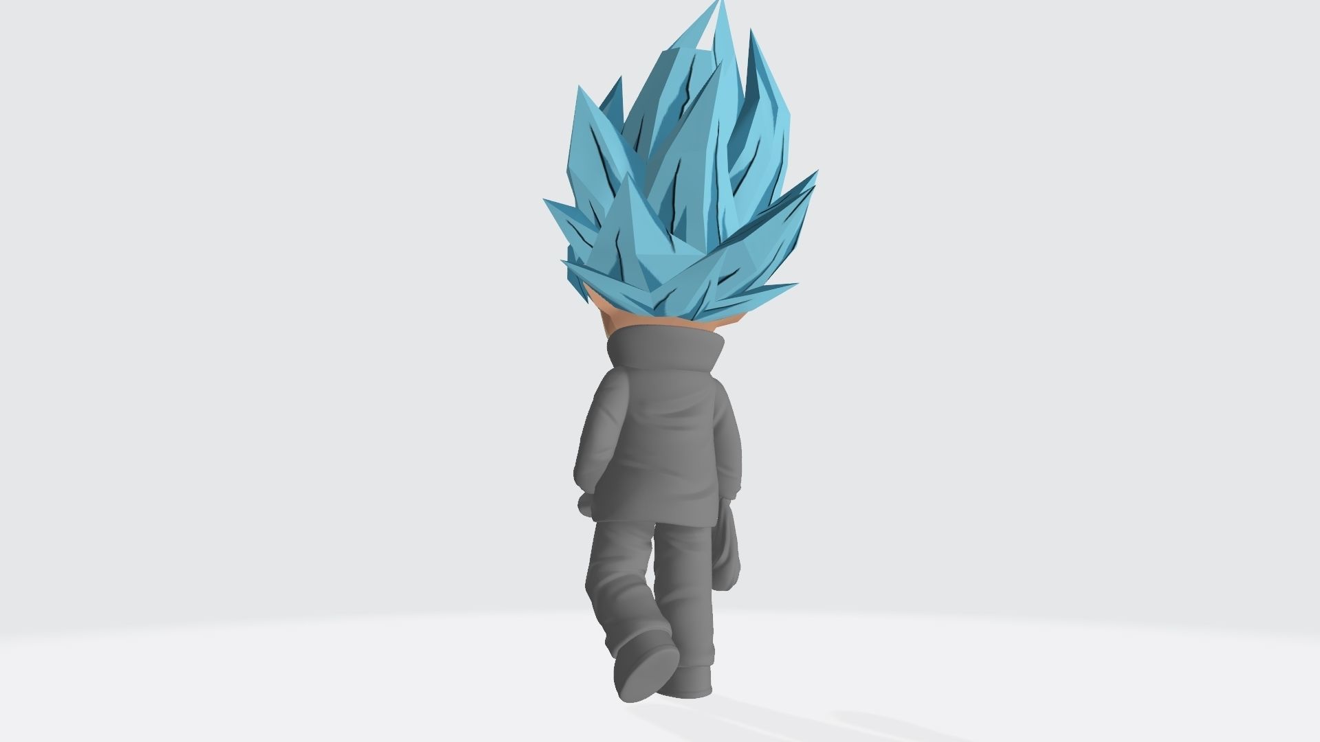Goku SD 3D print model_3
