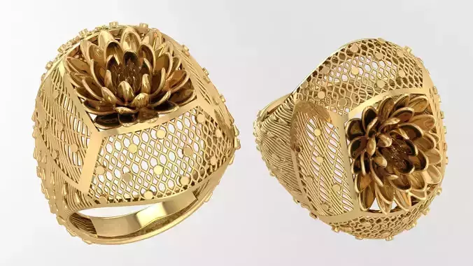 Fusion  Flowers Ring