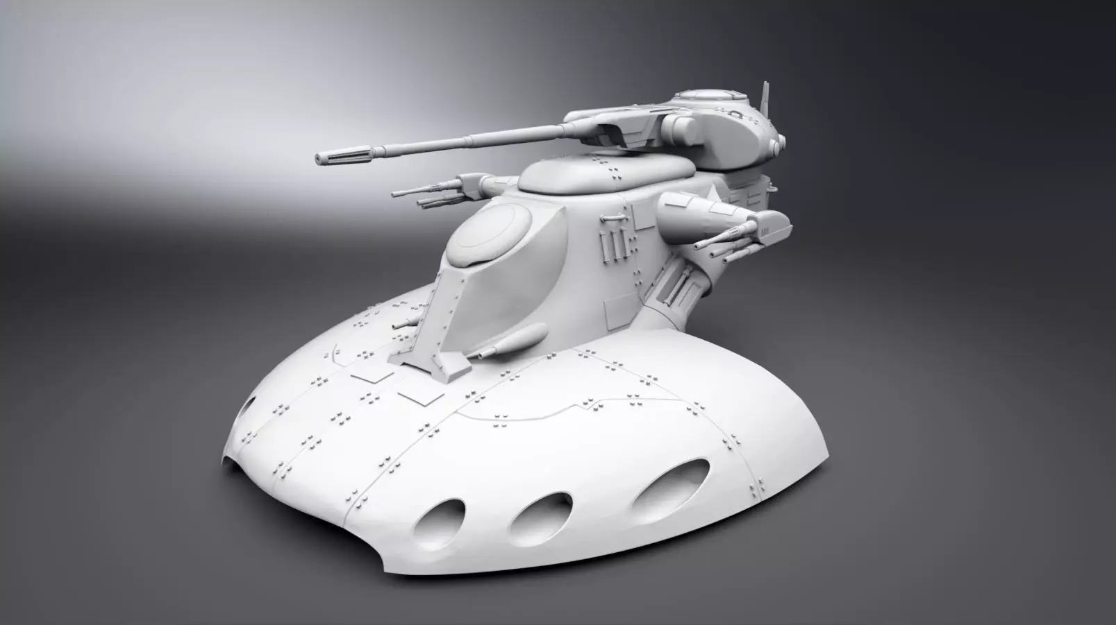 AAT Battle Tank Scale model 3D print model_0