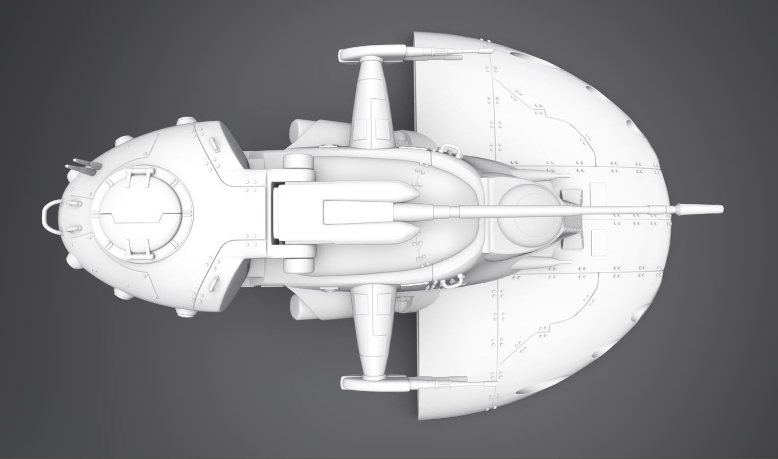 AAT Battle Tank Scale model 3D print model_3