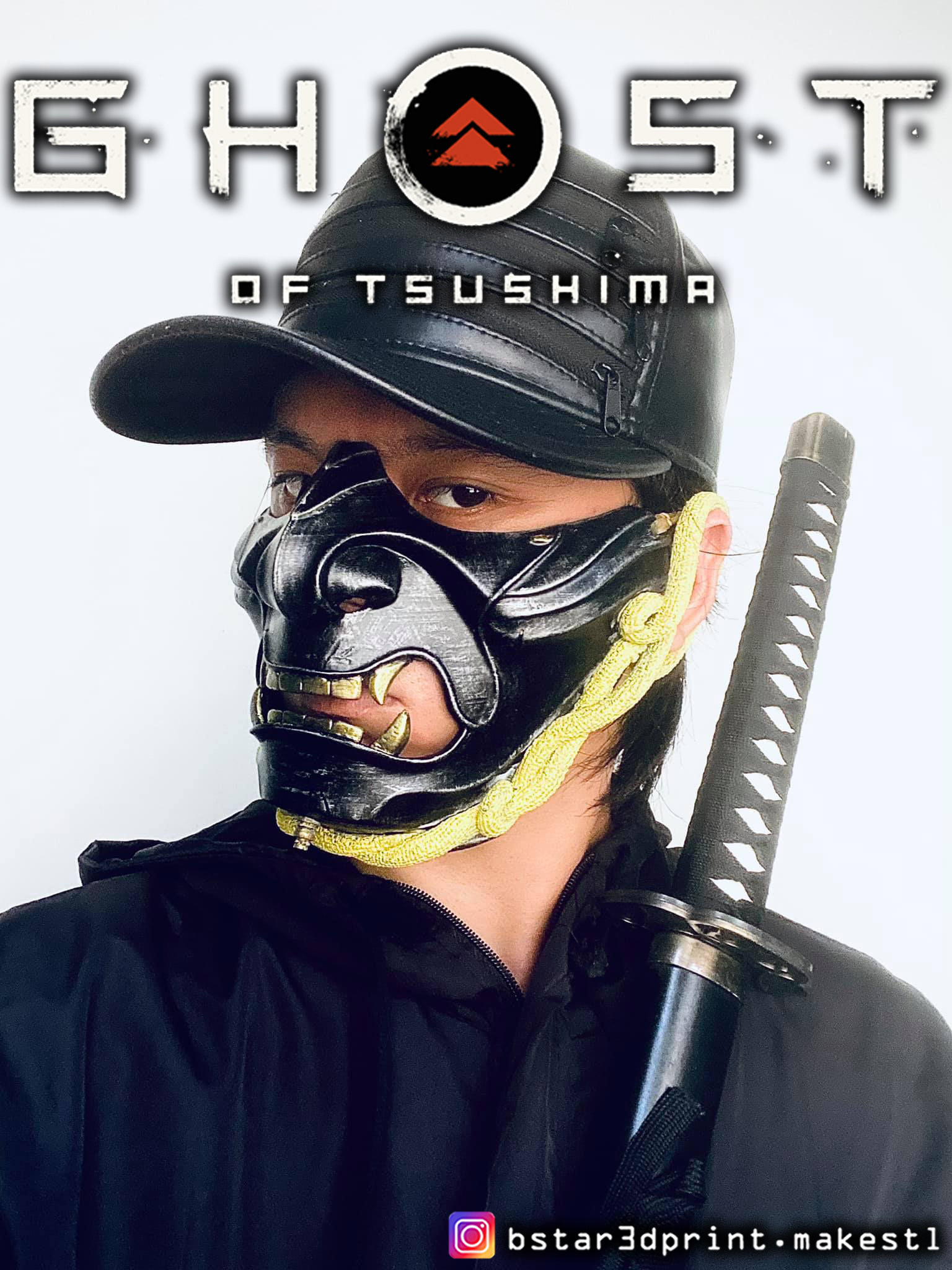Ghost Of Tsushima - The Ghost Mask - Halloween Cosplay 3D print model_4