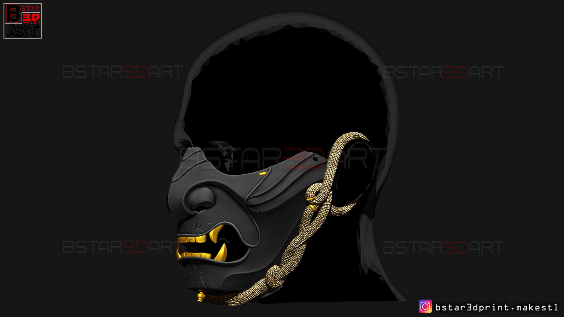 Ghost Of Tsushima - The Ghost Mask - Halloween Cosplay 3D print model_32