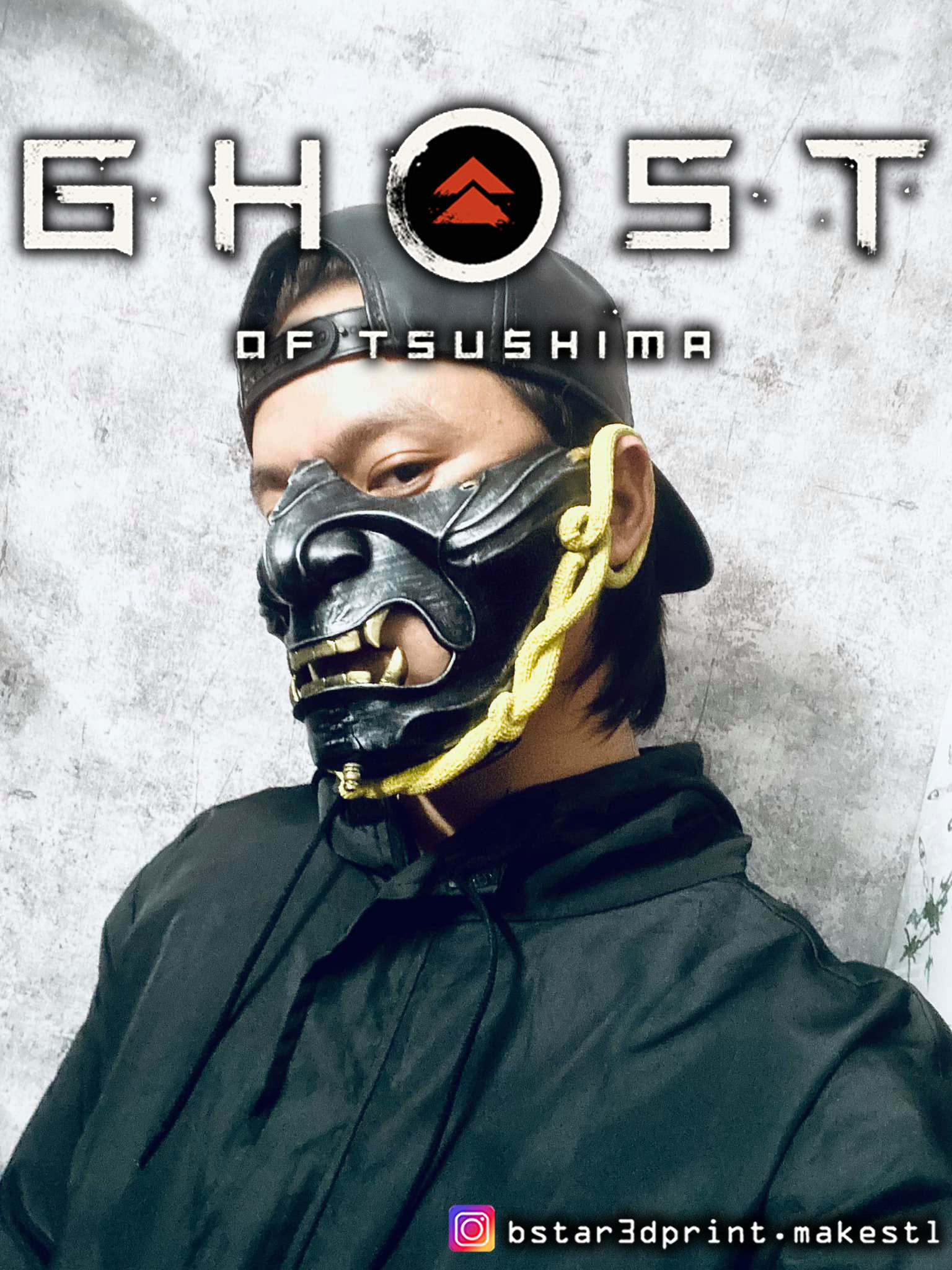 Ghost Of Tsushima - The Ghost Mask - Halloween Cosplay 3D print model_5