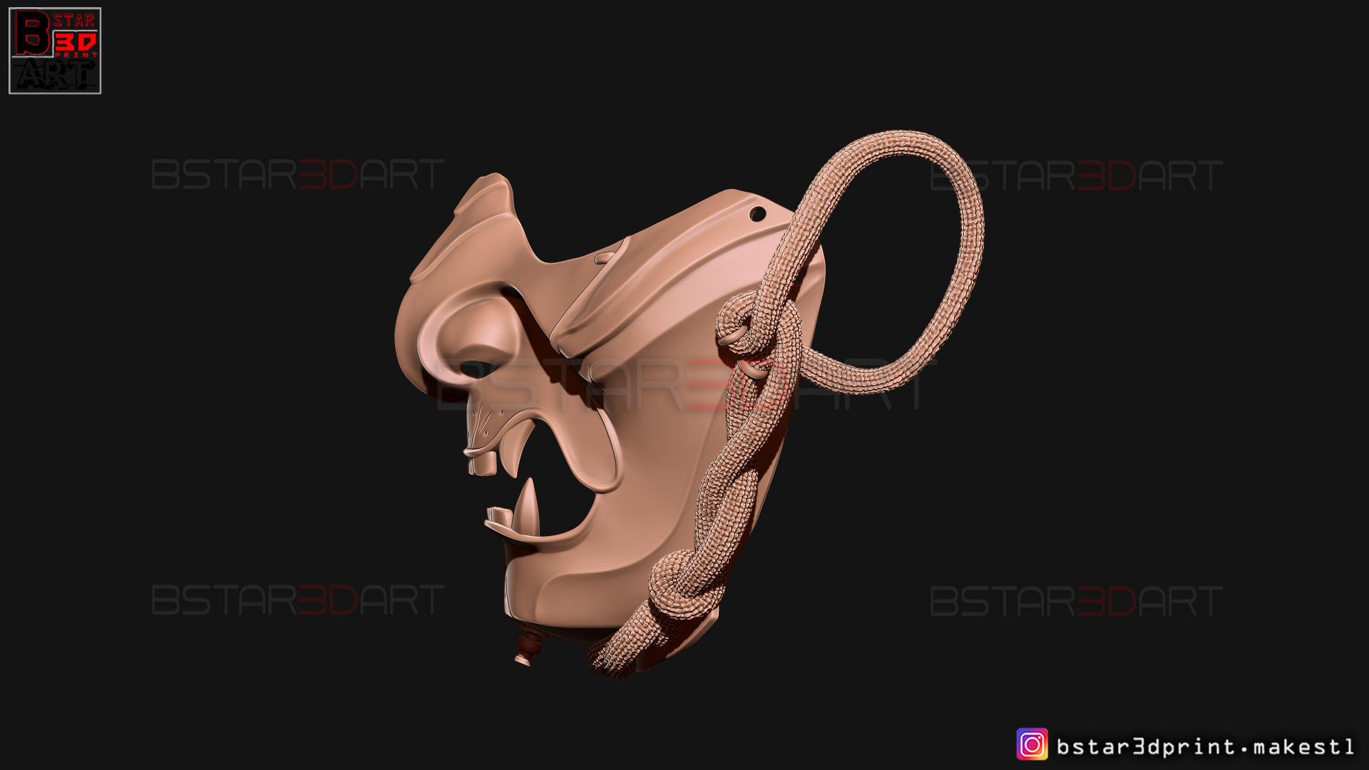 Ghost Of Tsushima - The Ghost Mask - Halloween Cosplay 3D print model_45