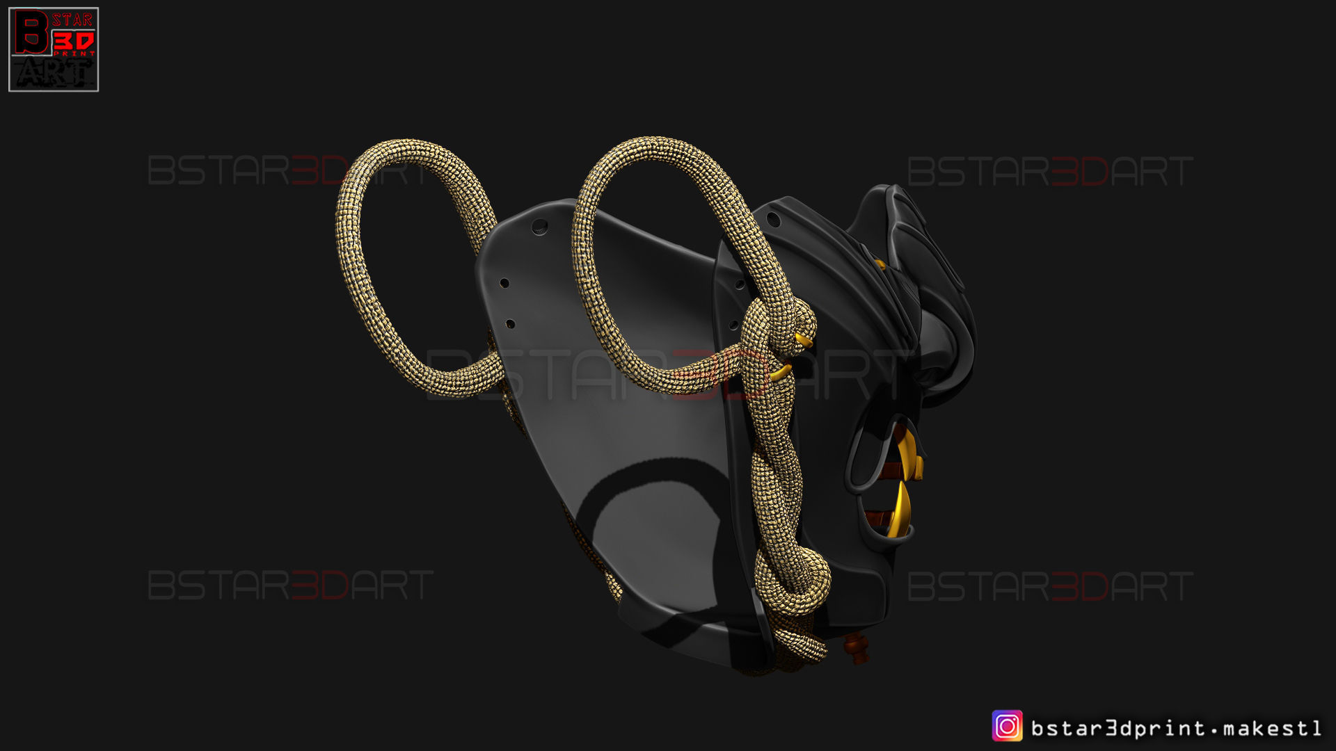 Ghost Of Tsushima - The Ghost Mask - Halloween Cosplay 3D print model_42