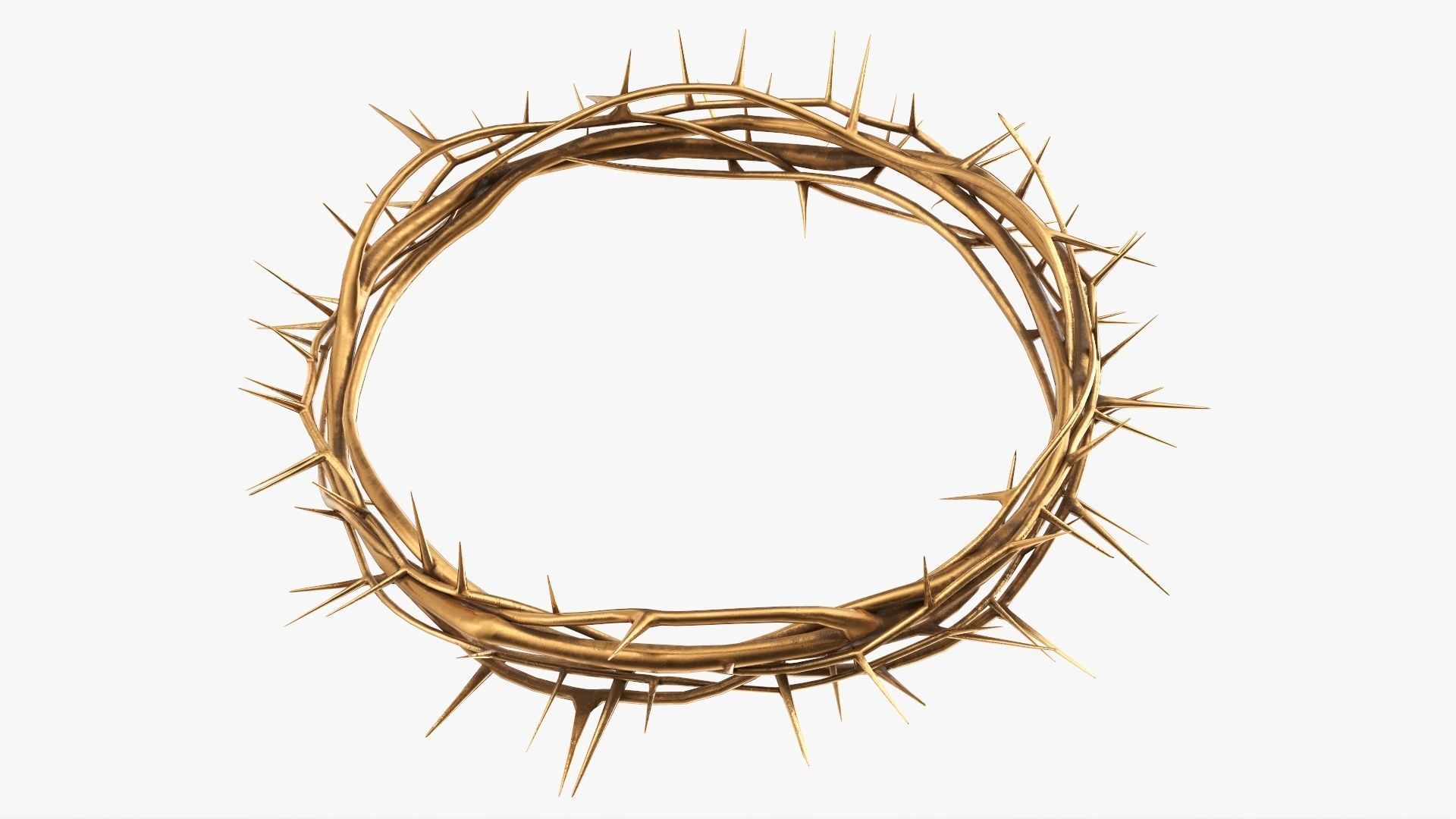 Gold crown of thorns 3D model | CGTrader