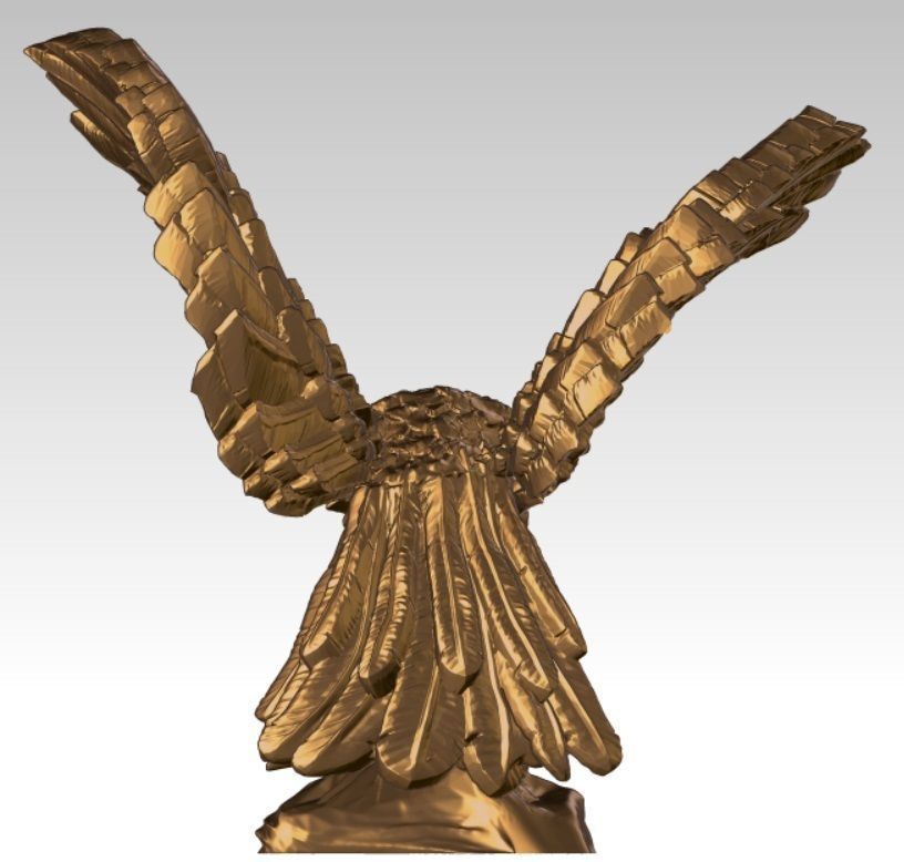 Owl miniature 3D print model_11