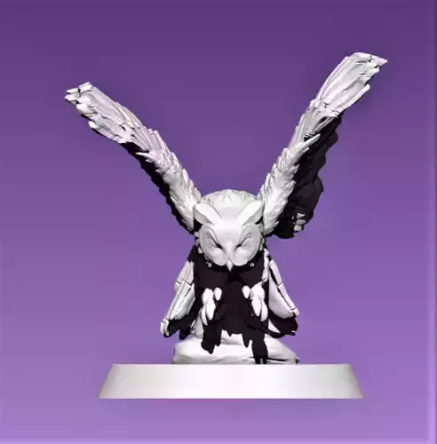 Owl miniature 3D print model