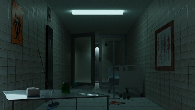 Hospital interior Free 3D model