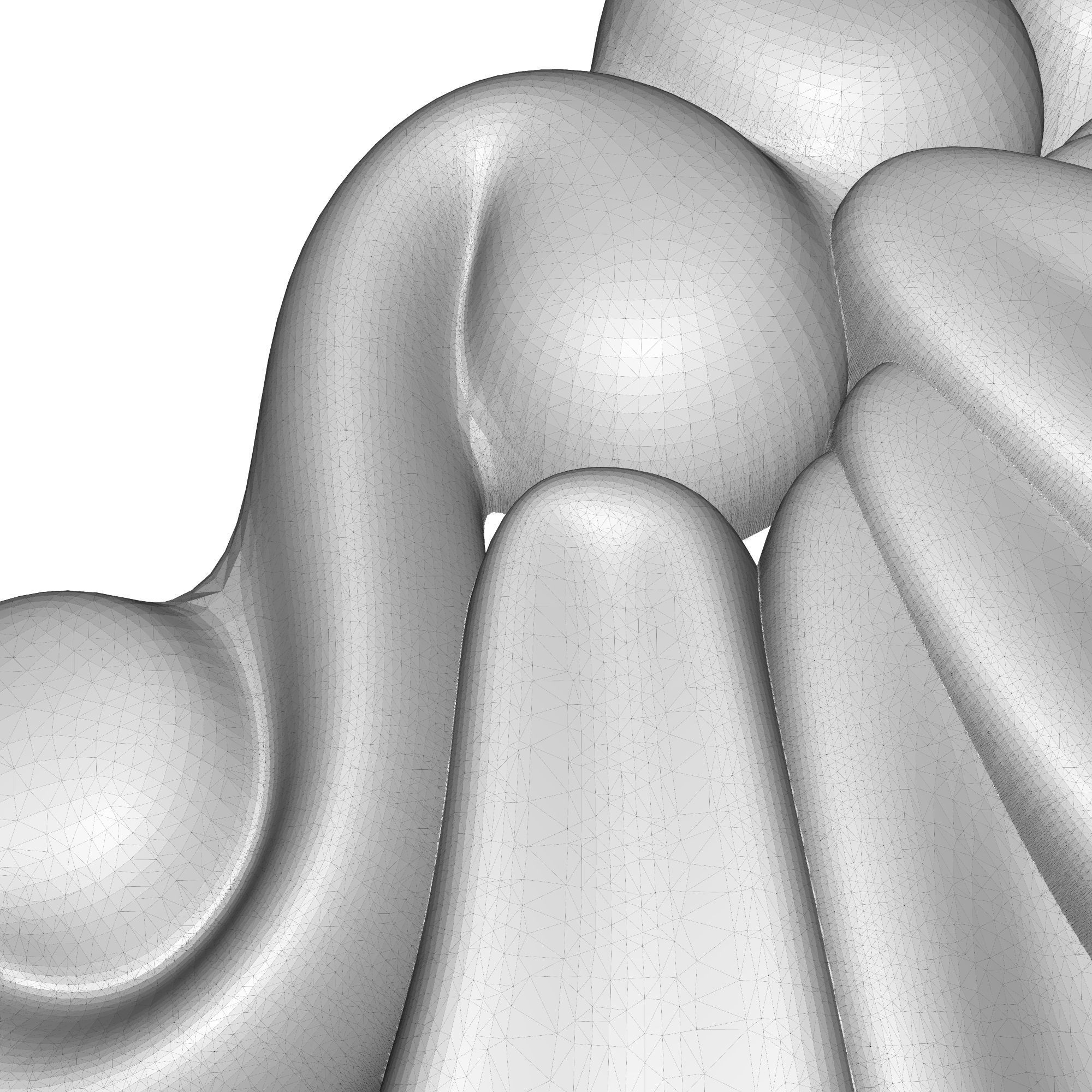 decorative pattern ready for 3D printing 3D print model_6