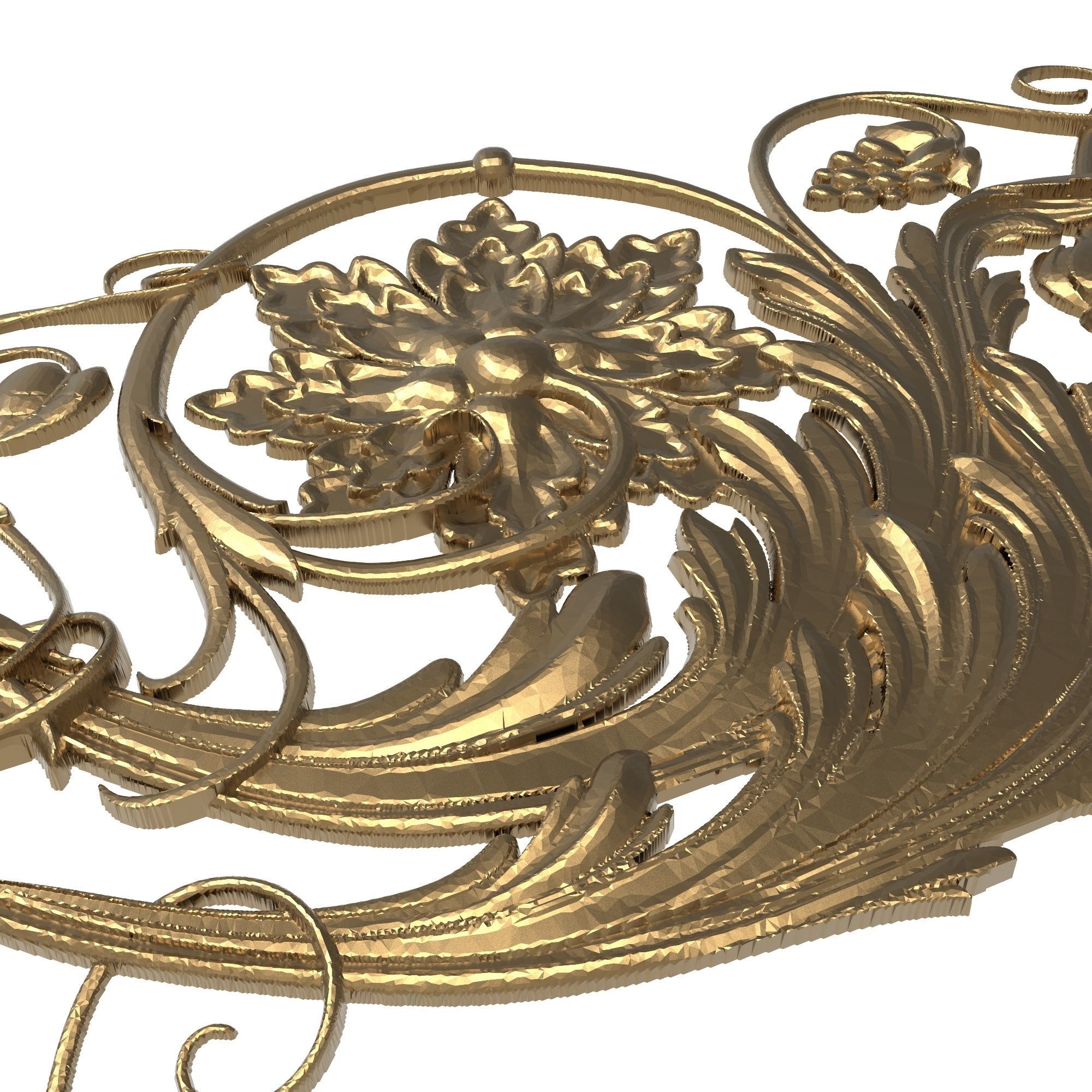 decorative pattern ready for 3D printing 3D model_2