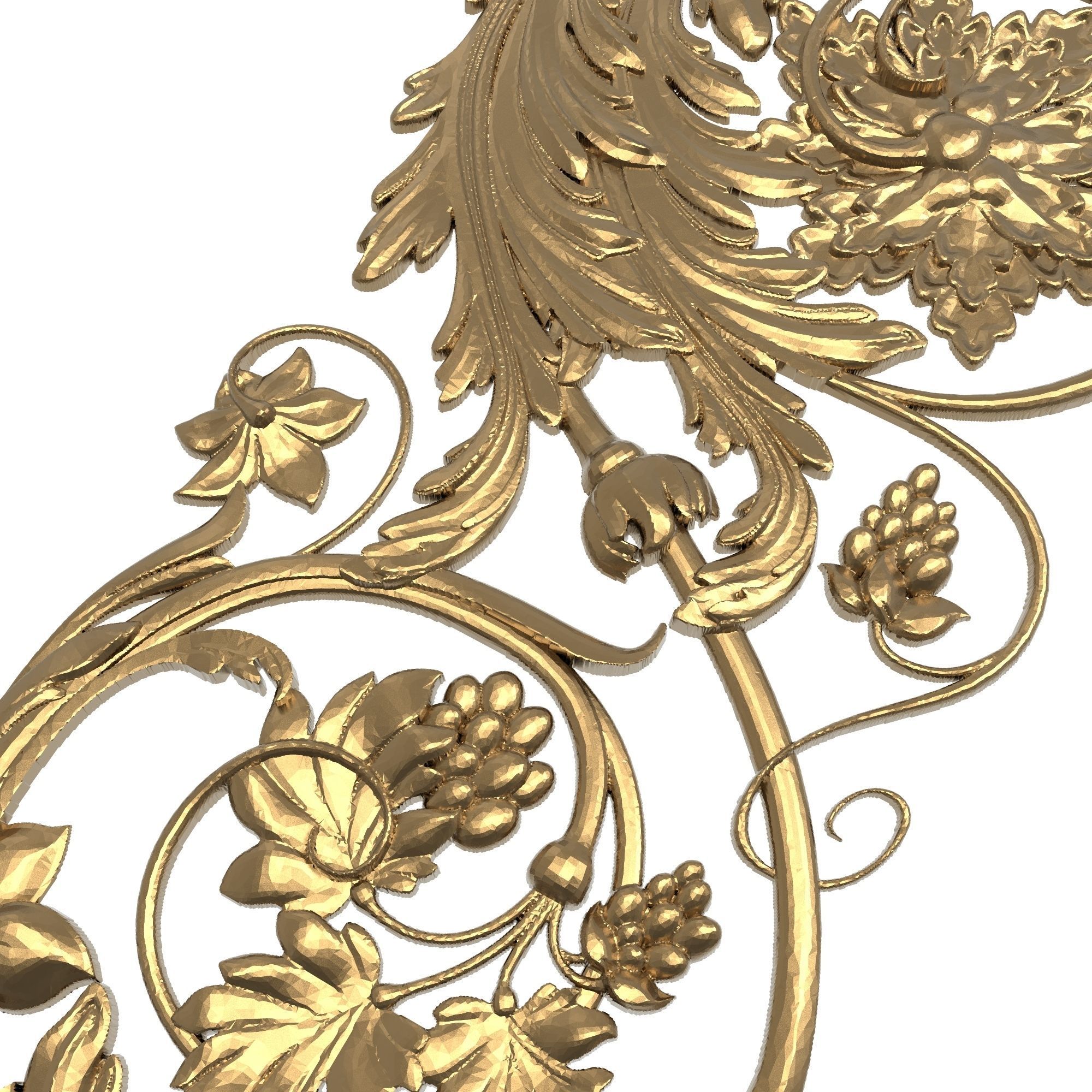 decorative pattern ready for 3D printing 3D model_9