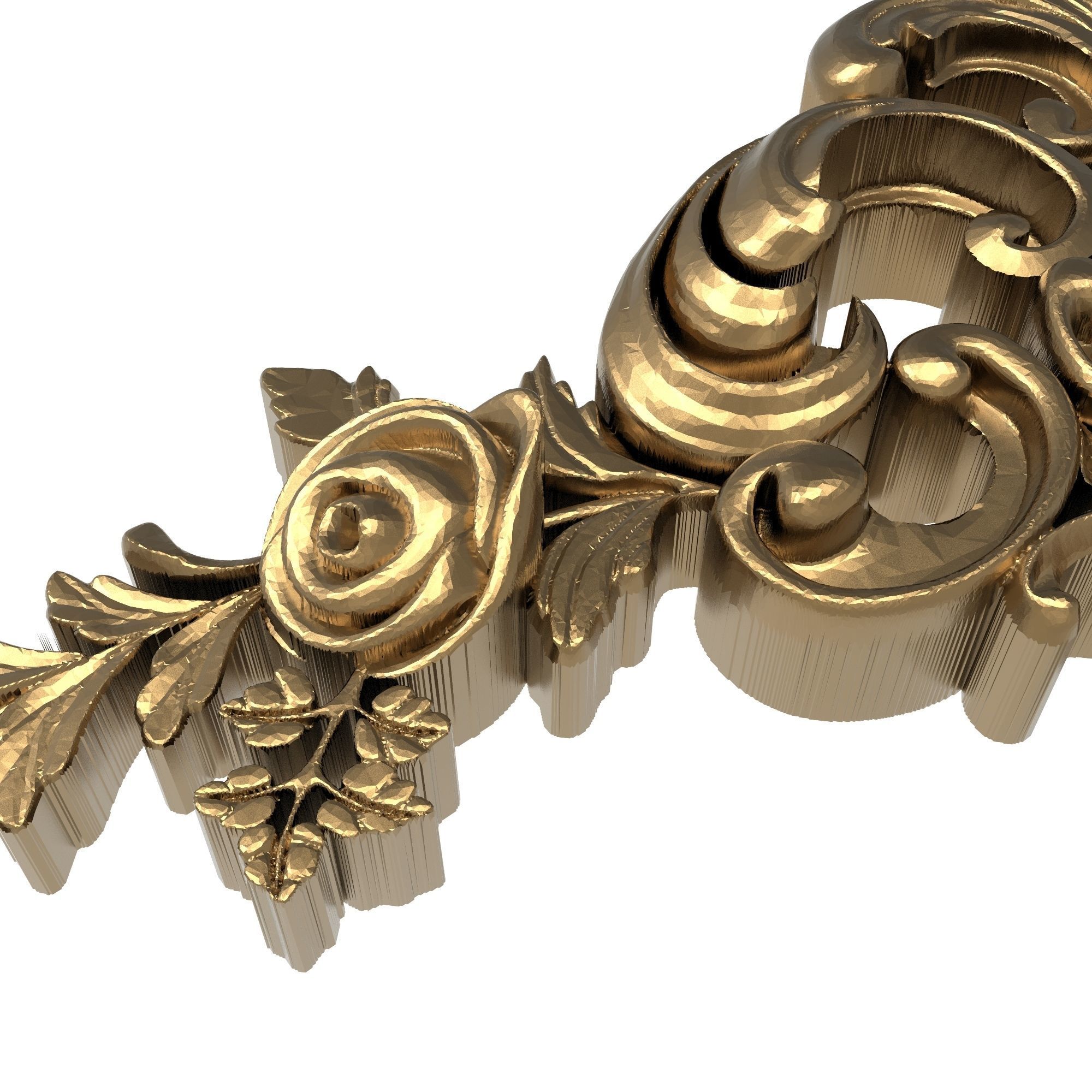 decorative pattern ready for 3D printing 3D model_2