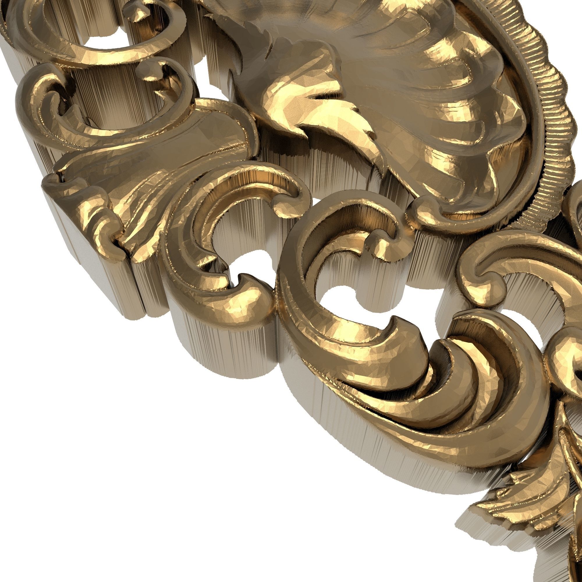 decorative pattern ready for 3D printing 3D model_4