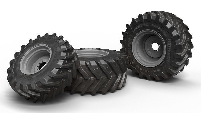 Tractor tires - Trelleborg TM1000 3D model