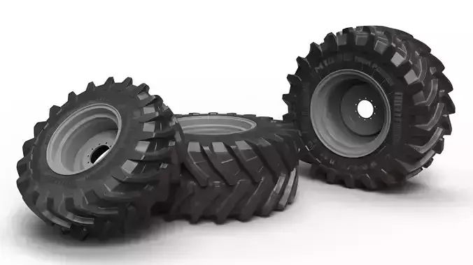Tractor tires - Trelleborg TM1000 3D model
