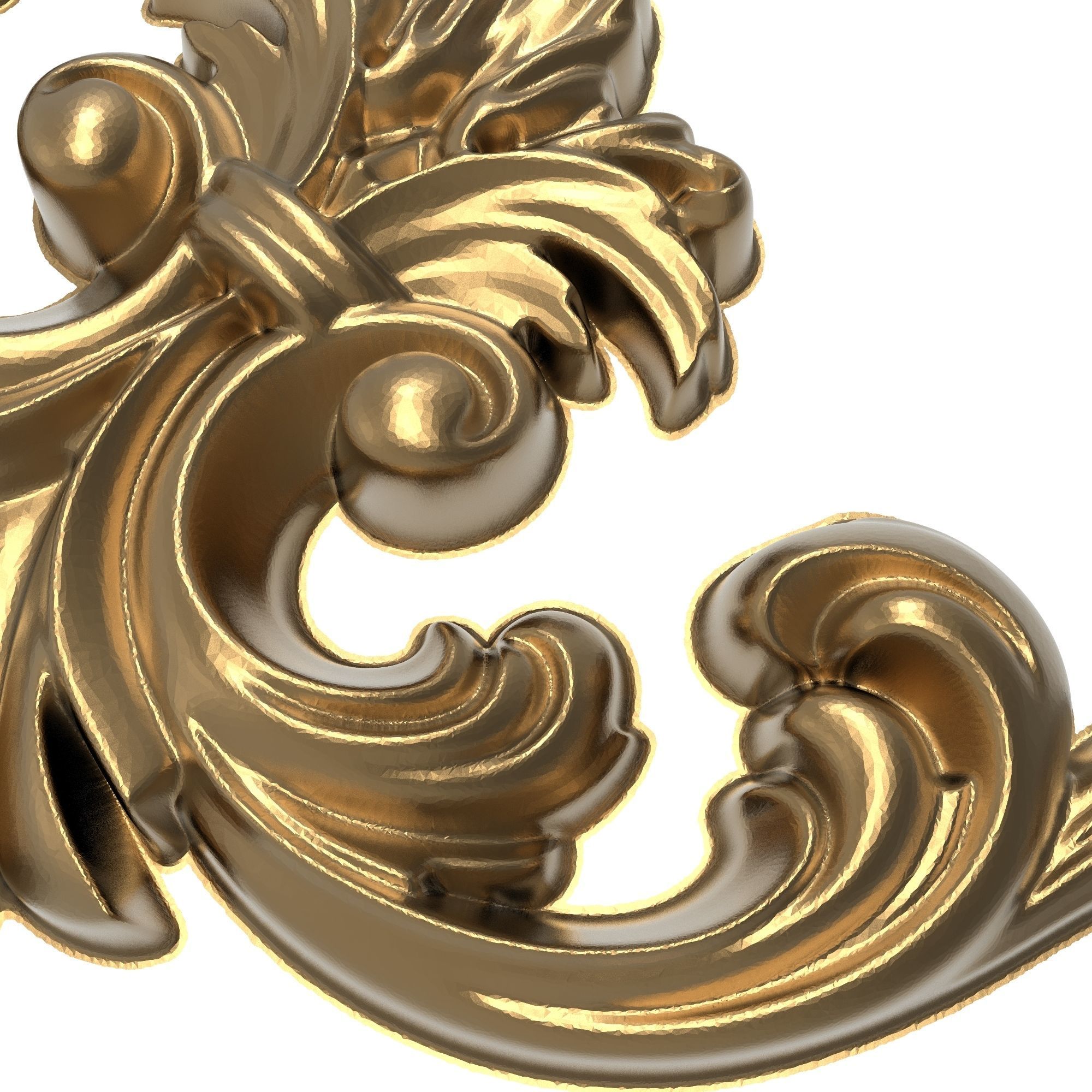 decorative pattern ready for 3D printing 3D model_3