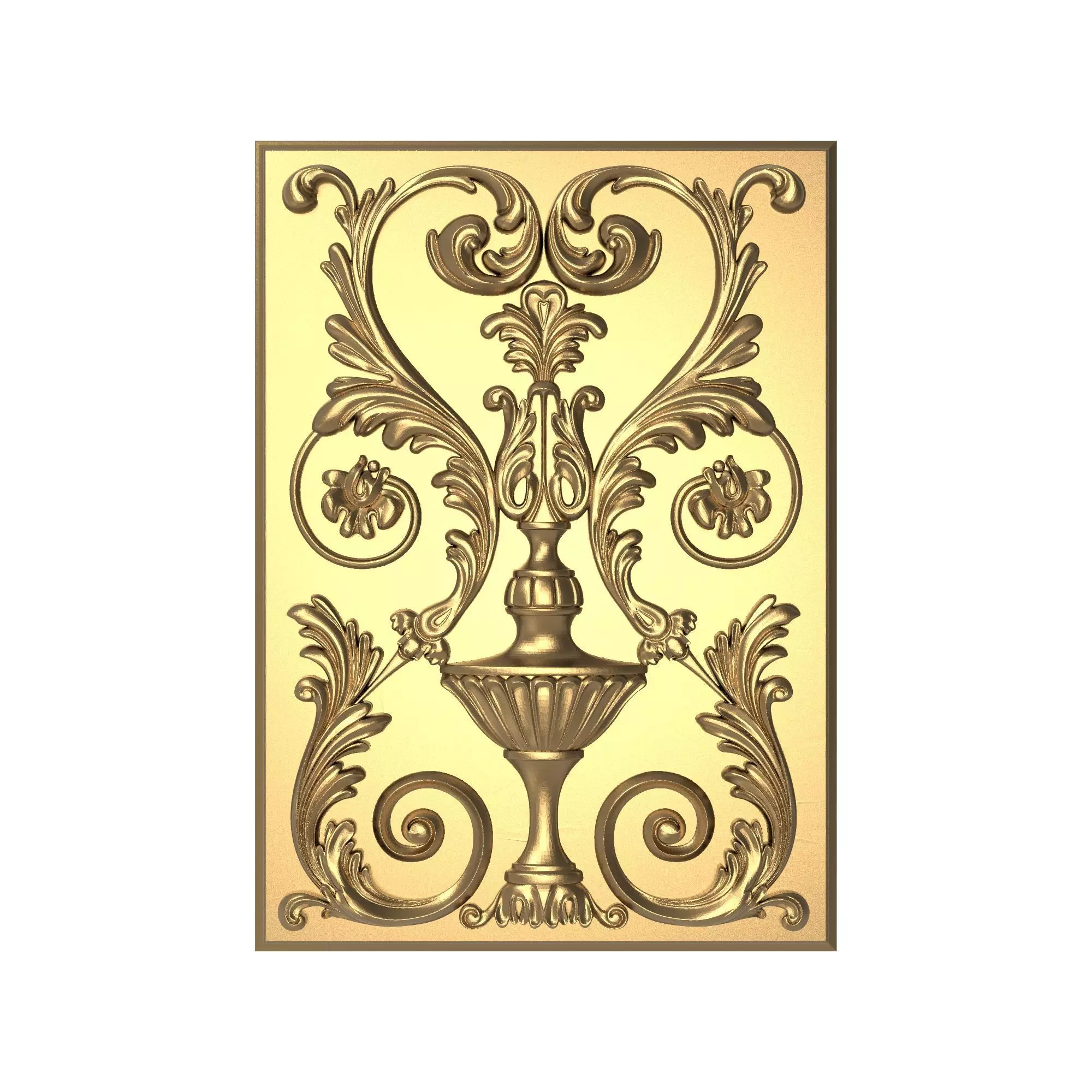 decorative pattern ready for 3D printing 3D model