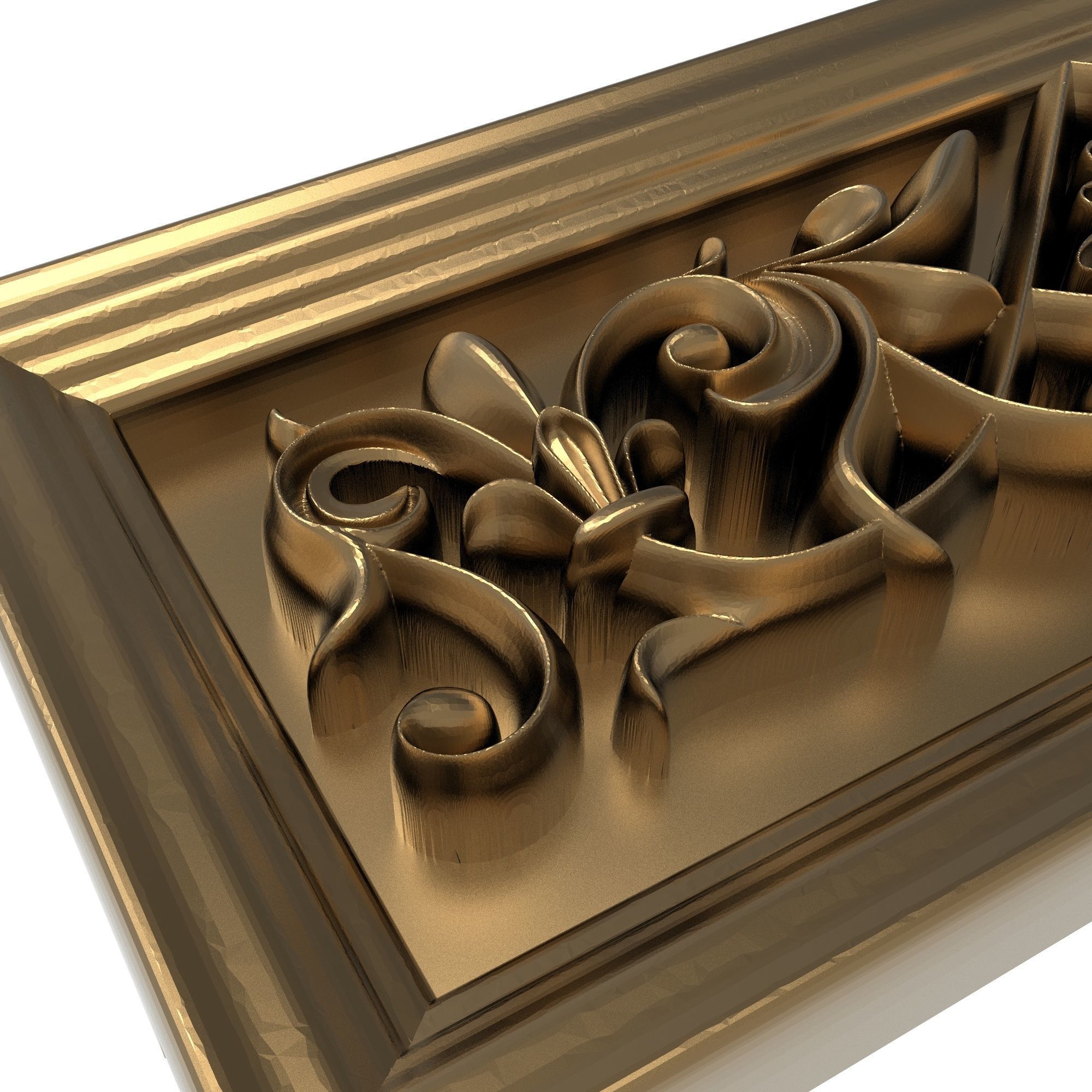 decorative pattern ready for 3D printing 3D model_1