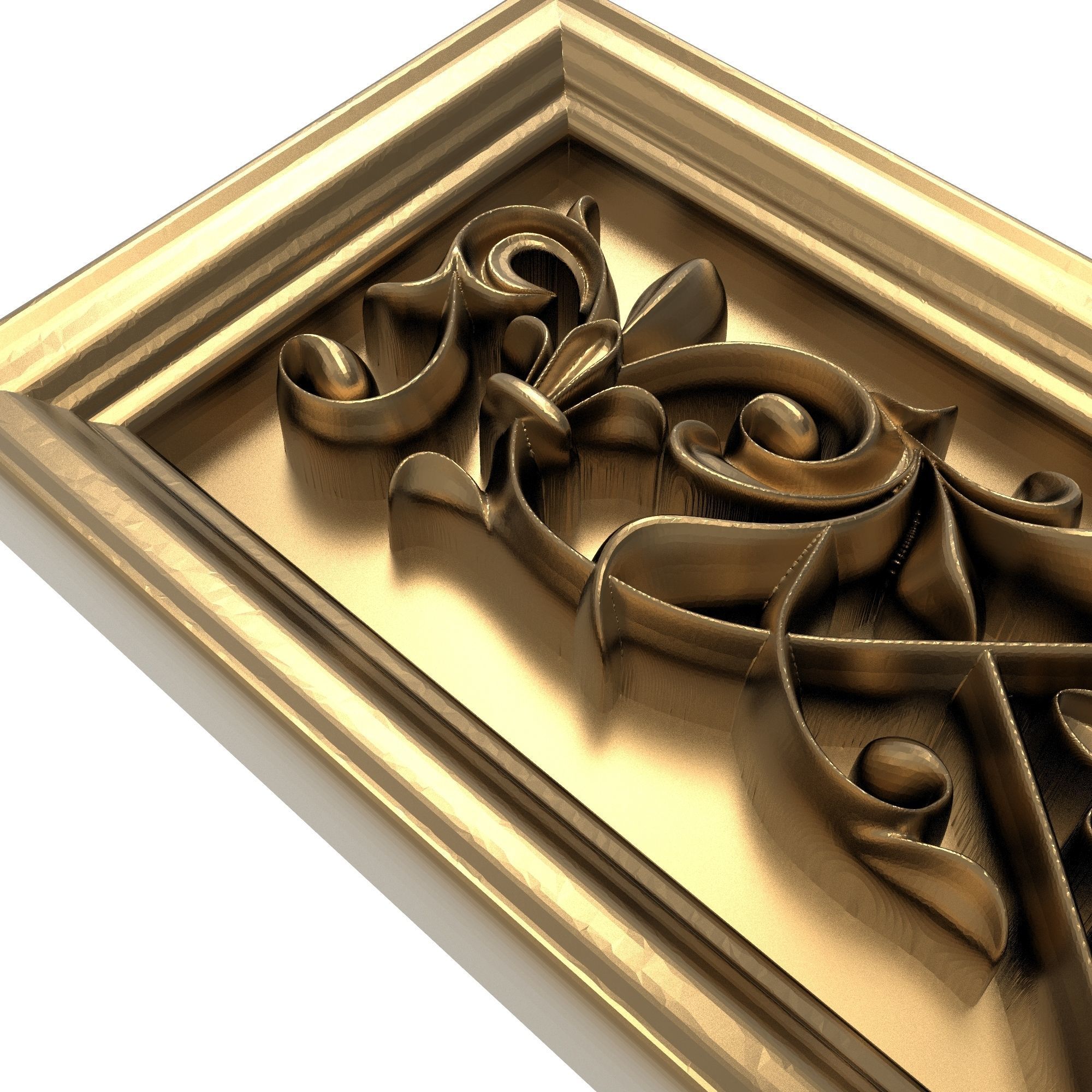 decorative pattern ready for 3D printing 3D model_4