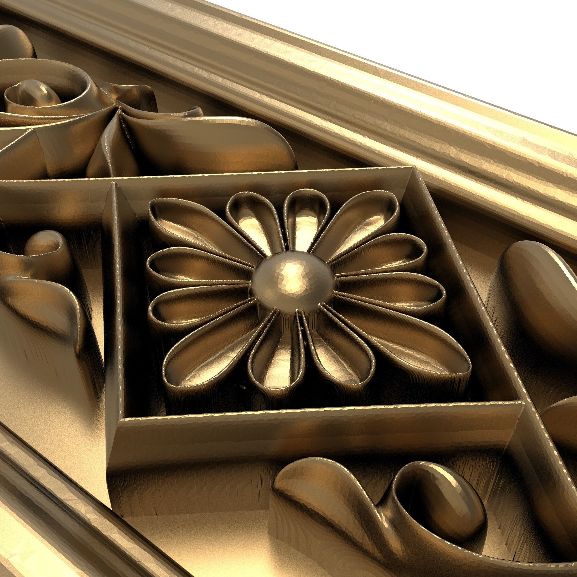 decorative pattern ready for 3D printing 3D model_3