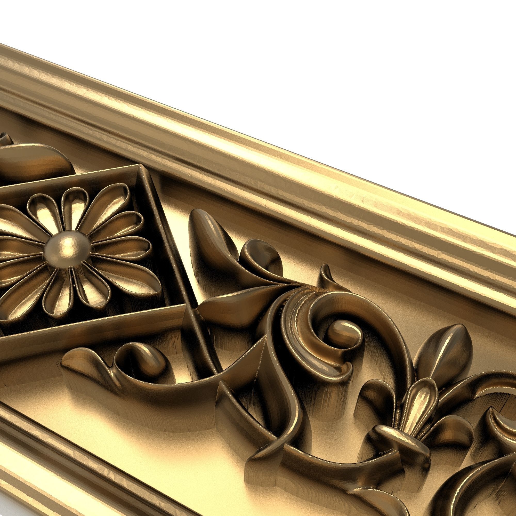 decorative pattern ready for 3D printing 3D model_2